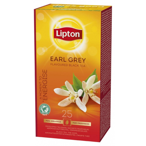 LIPTON Черен чай Ърл Грей x 25