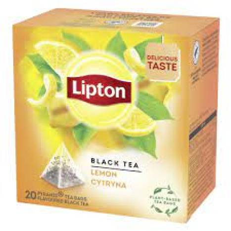 LIPTON Черен чай Лимон x 20