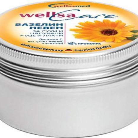 WELLSACARE Cream-vaseline calendula for dry and cracked hands and elbows 50ml