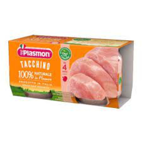 PLASMON Purée Turkey meat 4m+ 2x80g 1093