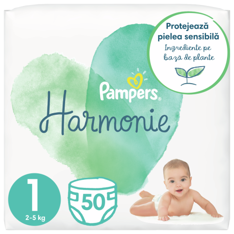 PAMPERS HARMONIE S1 Newborn x 50