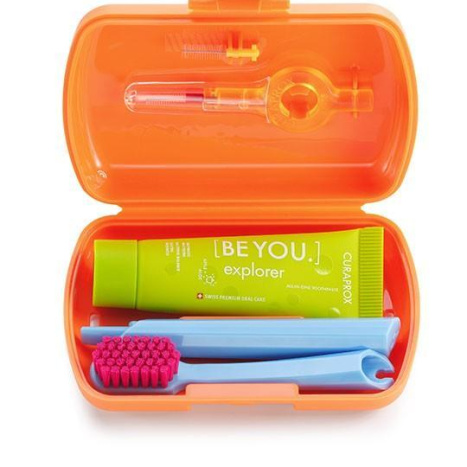 CURAPROX BE YOU travel set with foldable ЖЗ 5460 orange