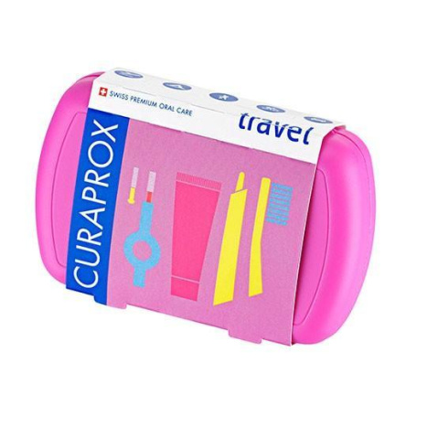 CURAPROX BE YOU travel set with foldable ЖЗ 5460 pink