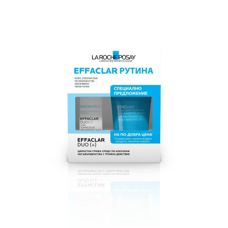 LA ROCHE-POSAY PROMO EFFACLAR DUO+ corrective acne cream 40ml + gel 200ml