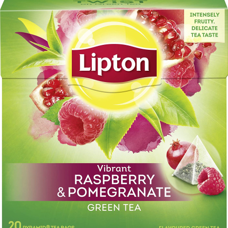 LIPTON Green Tea Raspberry and Pomegranate x 20