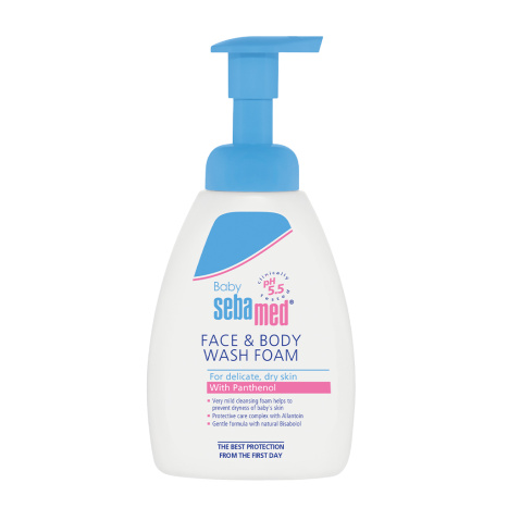 SEBAMED BABY washing foam for face and body 400ml