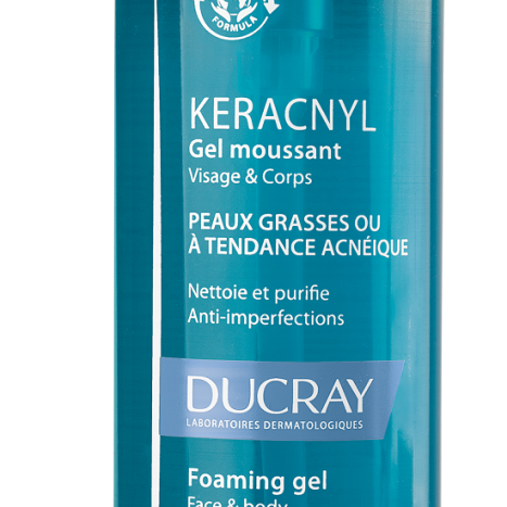 DUCRAY KERACNYL foaming face gel 400ml at the price of 200ml