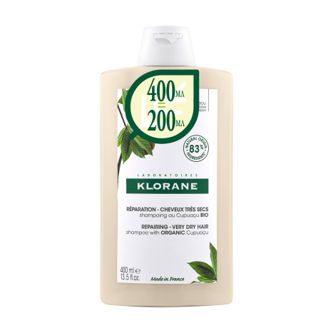 KLORANE Nourishing and restoring shampoo with cupuasu oil 400ml at the price of 200ml