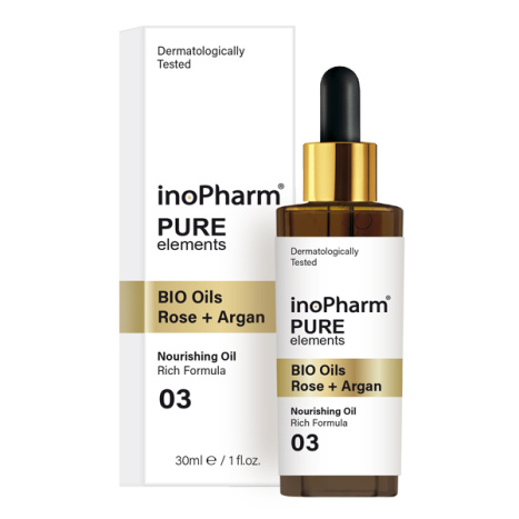InoPHARM PURE ELEMENTS BIO Rose and Argan oils 30ml