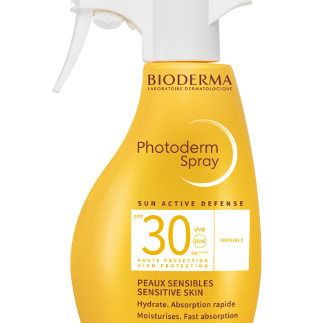 BIODERMA PHOTODERM SPF30 Слънцезащитен прозрачен спрей за чувствителна кожа спрей 400ml