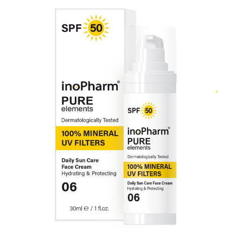 InoPHARM PURE ELEMENTS Слънцезащитен крем за лице SPF50 30ml