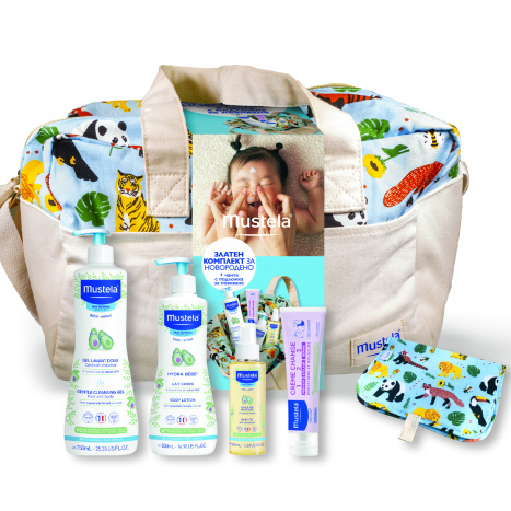 MUSTELA PROMO BABY washing gel 750ml + Hydrating lotion 500ml + Massage oil 100ml + vitamin protection 100ml
