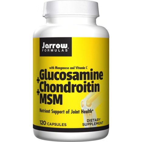 JARROW FORMULAS GLUCOSAMINE+ CHONDROITIN+ MSM bone and joint care x 120 caps
