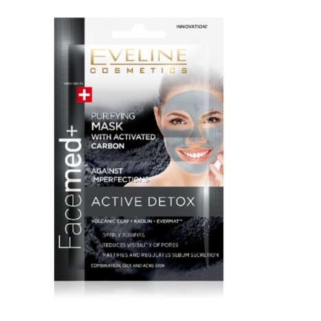 EVELINE Facemed+ Mask with activated charcoal 2x5ml