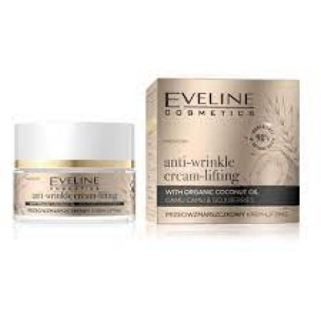 EVELINE ORGANIC GOLD Anti-wrinkle face cream with lifting effect 50ml