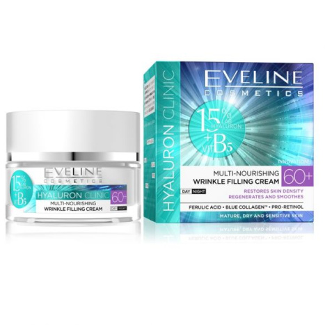 EVELINE HYALURON CLINIC Expert 60+ Day/Night. cream-concentrate SPF8 50ml