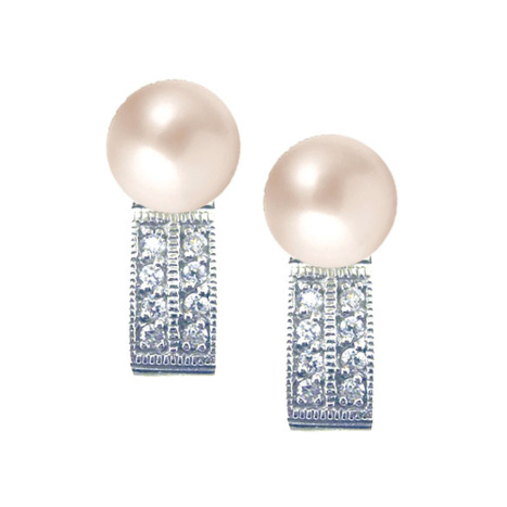 Toscow Sterling Silver Cultured Pearls Earrings