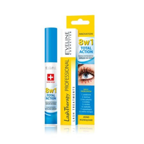 EVELINE Lash Therapy Serum for eyelashes 8 in 1 Total Action 10ml