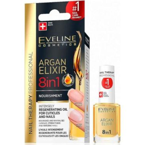 EVELINE Nails Nail balm Argan Elixir 8 in 1 12ml