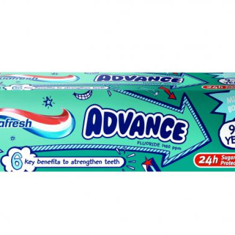 AQUAFRESH ADVANCE KIDS паста за зъби 75ml 9-12 години