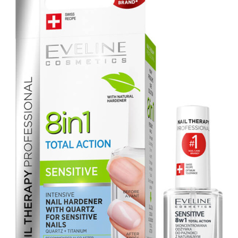 EVELINE Nails Интенз. заздравител Total Action Sensitive 12ml