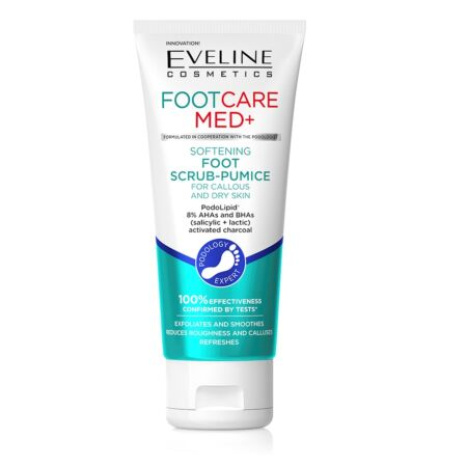 EVELINE FOOT CARE MED+ Softening scrub-pumice stone for rough and dry skin on the feet 100ml