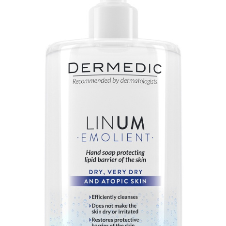 DERMEDIC EMOLIENT LINUM hand soap preserving the lipid barrier 300ml DM-116