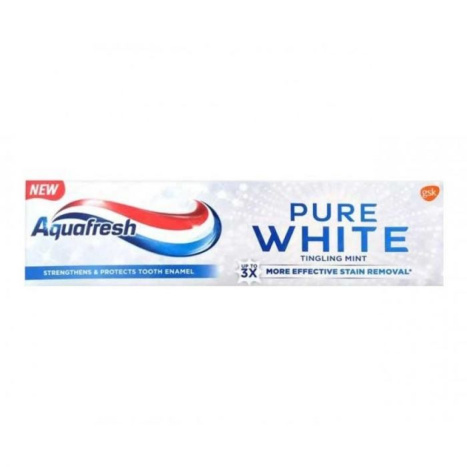 AQUAFRESH PURE WHITE Tingling Mint Toothpaste 75ml