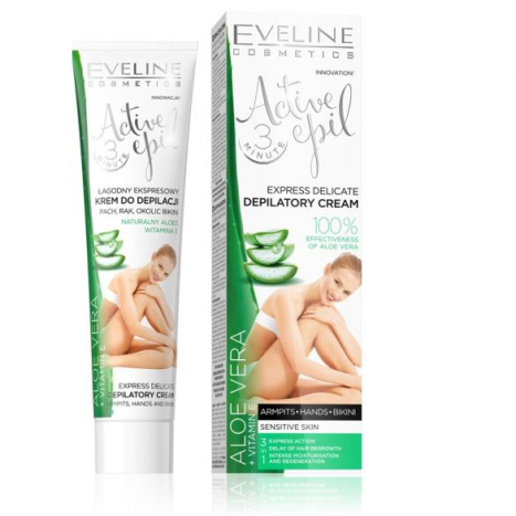 EVELINE Active Epil Depilatory - express cream with Aloe 3 in 1 / feelings. skin/ 125ml