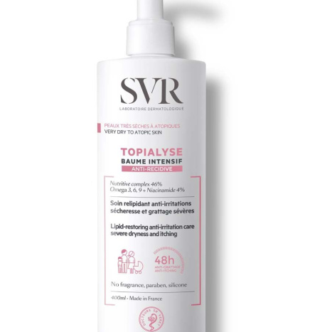 SVR TOPIALYSE intensive balm protect+ for face and body for very dry and atopic skin 400ml