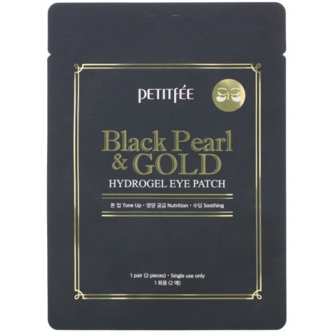 PETITFEE Hydrogel Face Mask with Black Pearl and Gold 32g