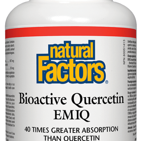 NATURAL FACTORS Bioactive Quercetin EMIQ 50mg x 60 caps