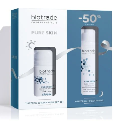 BIOTRADE PROMO PURE SKIN brightening day cream SPF50+ 50ml + night fluid 50ml -50%