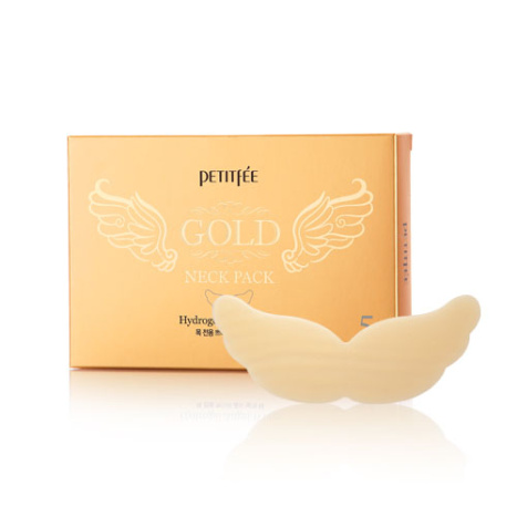 PETITFEE Hydrogel mask for neck and décolletage with gold 10g