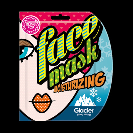 BLING POP Sheet mask with glacial water 25ml