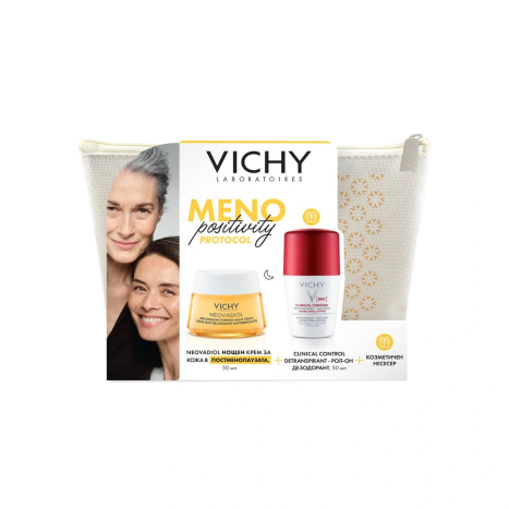 VICHY PROMO POST-MENOPAUSE night cream 50ml + CLINICAL CONTROL roll-on 96h. 50 ml