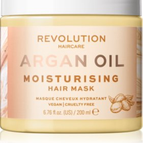 REVOLUTION HAIRCARE Argan Oil Маска за хидратиране на скалпа и косата, задържащa влагата и блясъка 200ml