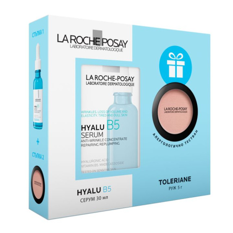 LA ROCHE-POSAY PROMO HYALU B5 serum 30ml + TOLERIANE blush 3g