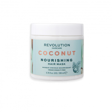 REVOLUTION HAIRCARE Coconut Маска подобряваща увредената коса, засилваща блясъка и намаляваща накъдрянето 200ml