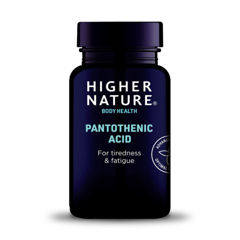 HIGHER NATURE PANTOTHENIC ACID 500mg Prevents fatigue and tiredness x 60 tabl