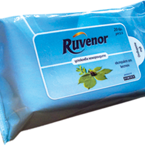 FORTEX RUVENOR кърпи мокри за хемороиди х 20