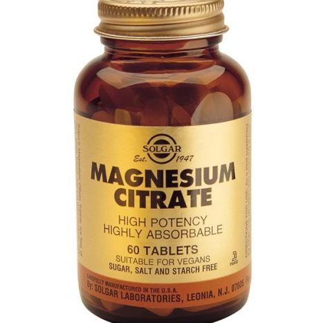 SOLGAR Magnesium citrate 200mg 60tabs