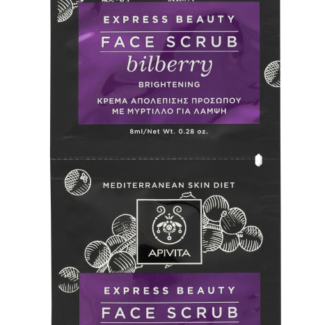 APIVITA Refreshing face scrub with blueberry 2x8ml