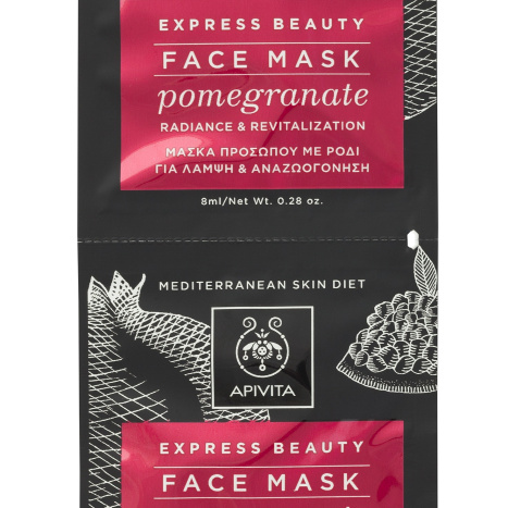 APIVITA Revitalizing face mask with pomegranate 2x8ml