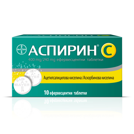 ASPIRIN + C Bayer 400mg/240mg x 10 eff tabl