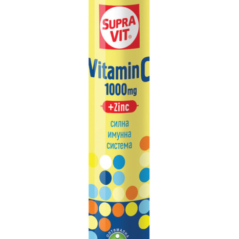 SUPRAVIT VITAMIN C 1000mg + Zn for a strong immune system x 20 eff tabl