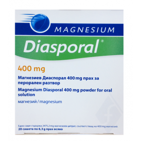 DIASPORAL-MG 400mg x 20 sach