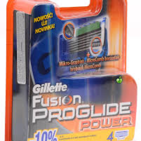 GILLETTE Fusion PrGl Power опак от 4 ножчета