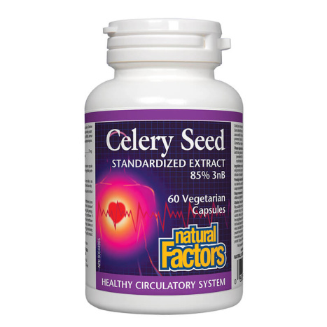 NATURAL FACTORS CELLERY SEED 75mg x 60 caps