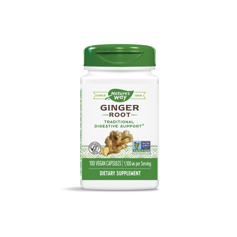 NATURES WAY GINGER ginger root 550mg x 100 caps